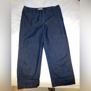 ANN TAYLOR LOFT DENIM CAPRI PANTS